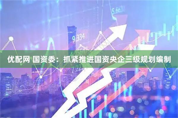 优配网 国资委：抓紧推进国资央企三级规划编制